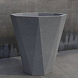 Вазон садовий "RS Везувій" (119 л) кашпо для квітів та дерев, для вулиці, саду, дачі та тераси, фото 2