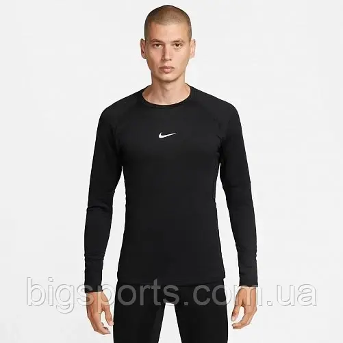Футболка с длинным рукавом мужская Nike Pro Warm Long-Sleeve Top Black (арт. FB7982-010)