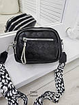 Стильний жіночий клатч чорного кольоору, фото 2