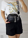 Стильний жіночий клатч чорного кольоору, фото 8