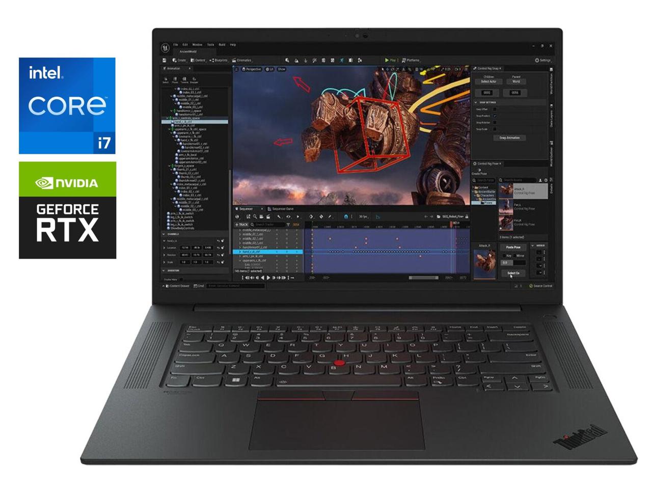 Ноутбук Б-клас Lenovo ThinkPad P1 Gen 6/ 16" 2560x1600/ i7-13700H/ 32GB RAM/ 1000GB SSD/ RTX 2000 Ada 8GB