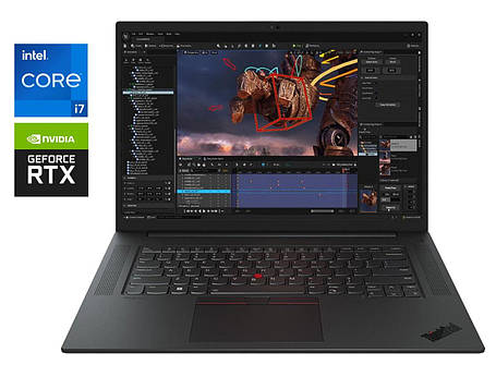 Ноутбук Б-клас Lenovo ThinkPad P1 Gen 6/ 16" 2560x1600/ i7-13700H/ 32GB RAM/ 1000GB SSD/ RTX 2000 Ada 8GB, фото 1