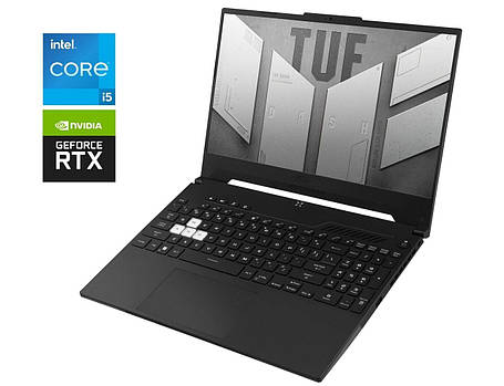 Ігровий ноутбук Б-клас Asus TUF Dash F15 FX517Z/ 15.6" 1920x1080/ i5-12450H/ 16GB RAM/ 512GB SSD/ RTX 3050 4GB, фото 1