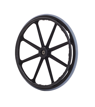 Заднє колесо для інвалідних колясок, 24 пластикове MED1-RW14