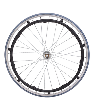 Заднє колесо для інвалідних колясок, 24 сталеве MED1-RW13