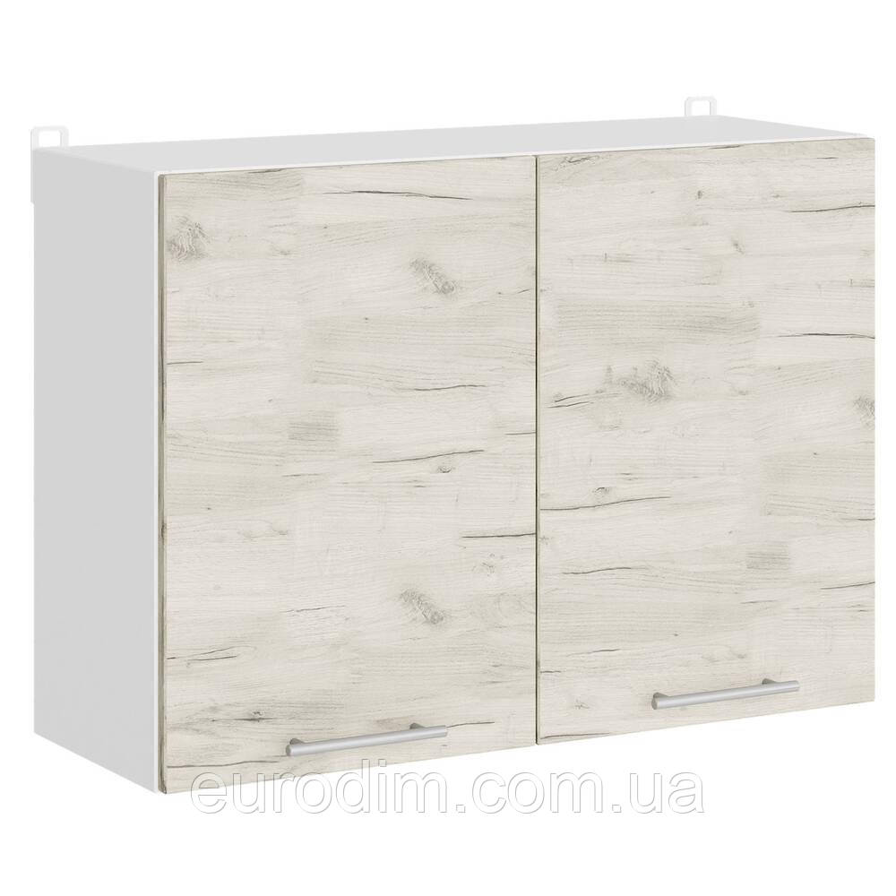 Кухонний модуль верхній Еверест Еко 800 дуб крафт білий/білий 80х30х58 см (DTM-071003)