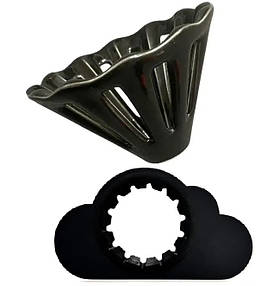 Комлект пуровер Dotyk Dripper 2.0 з Black Khmara holder Чорний