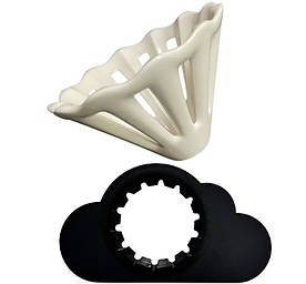 Комлект пуровер Dotyk Dripper 2.0 з Black Khmara holder Білий