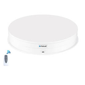 Предметний стіл поворотний 30 см з пультом білий для фотовіднімання Puluz PU3131W