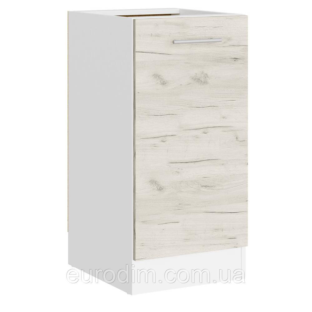 Кухонний модуль нижній Еверест Еко 400 дуб крафт білий/білий (без стільниці) 40х46х82 см (DTM-071026)