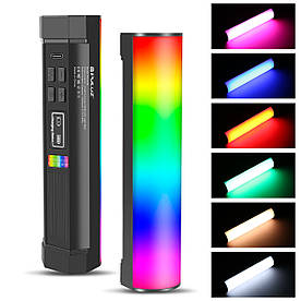 Лампа відеосвітло 17 см RGB циліндрична магнітна Puluz PU4138
