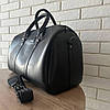 Дорожня сумка для ручної поклажі в літак, поїзд. Сумка для речей чоловіча жіноча чорна, фото 6