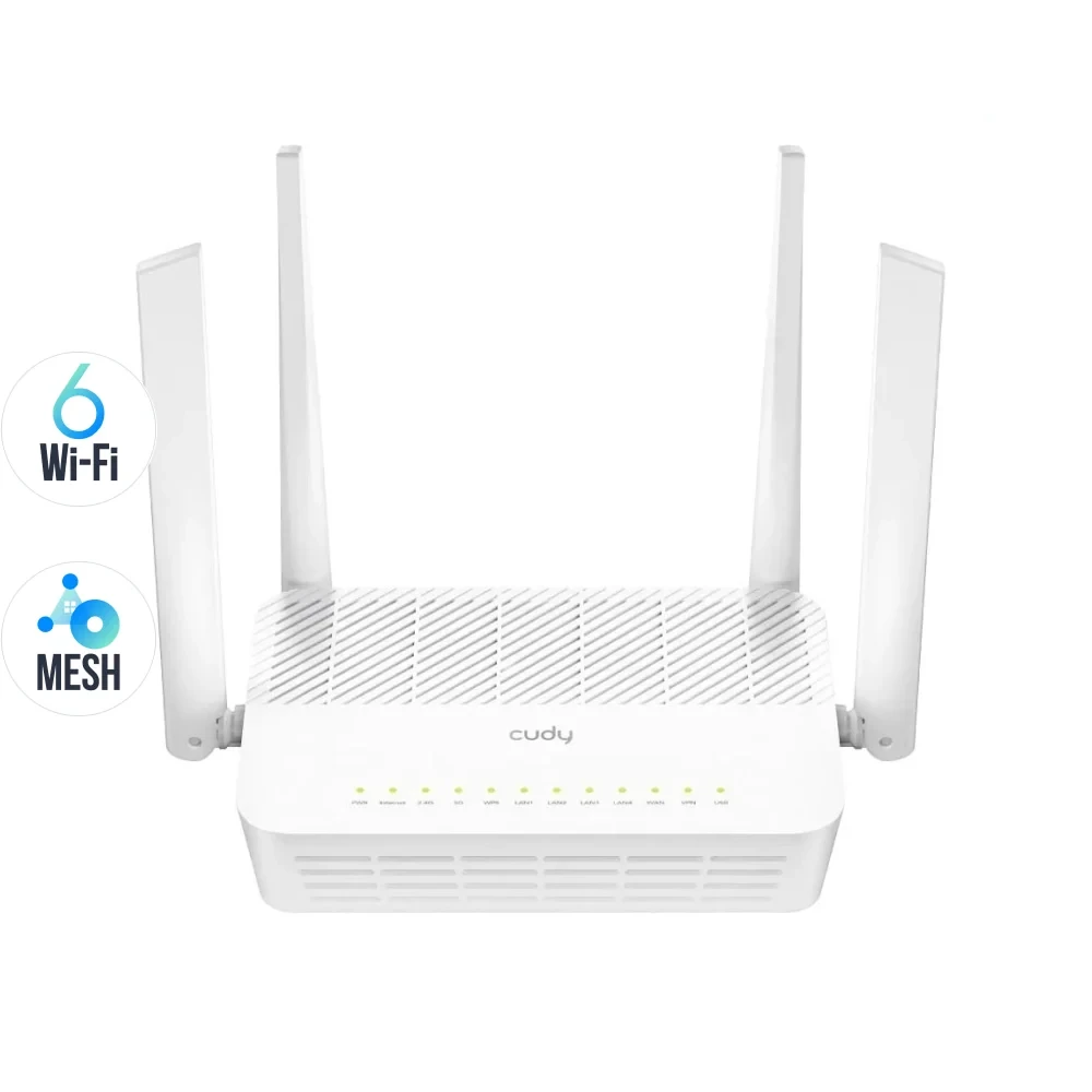 WiFi 6 Mesh-маршрутизатор 2.5G Cudy WR3000H дводіапазонний AX3000 (73-00544)