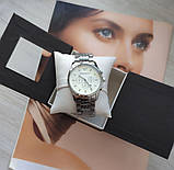 Чоловічий подарунковий набір Armani годинник і шкіряний ремінь silver, фото 6