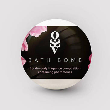 Бомбочка для ванни з феромонами Obsessive Bath bomb Floral - Woody (100 г), фото 2