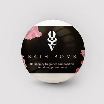Бомбочка для ванни з феромонами Obsessive Bath bomb Floral - Spicy (100 г), фото 2