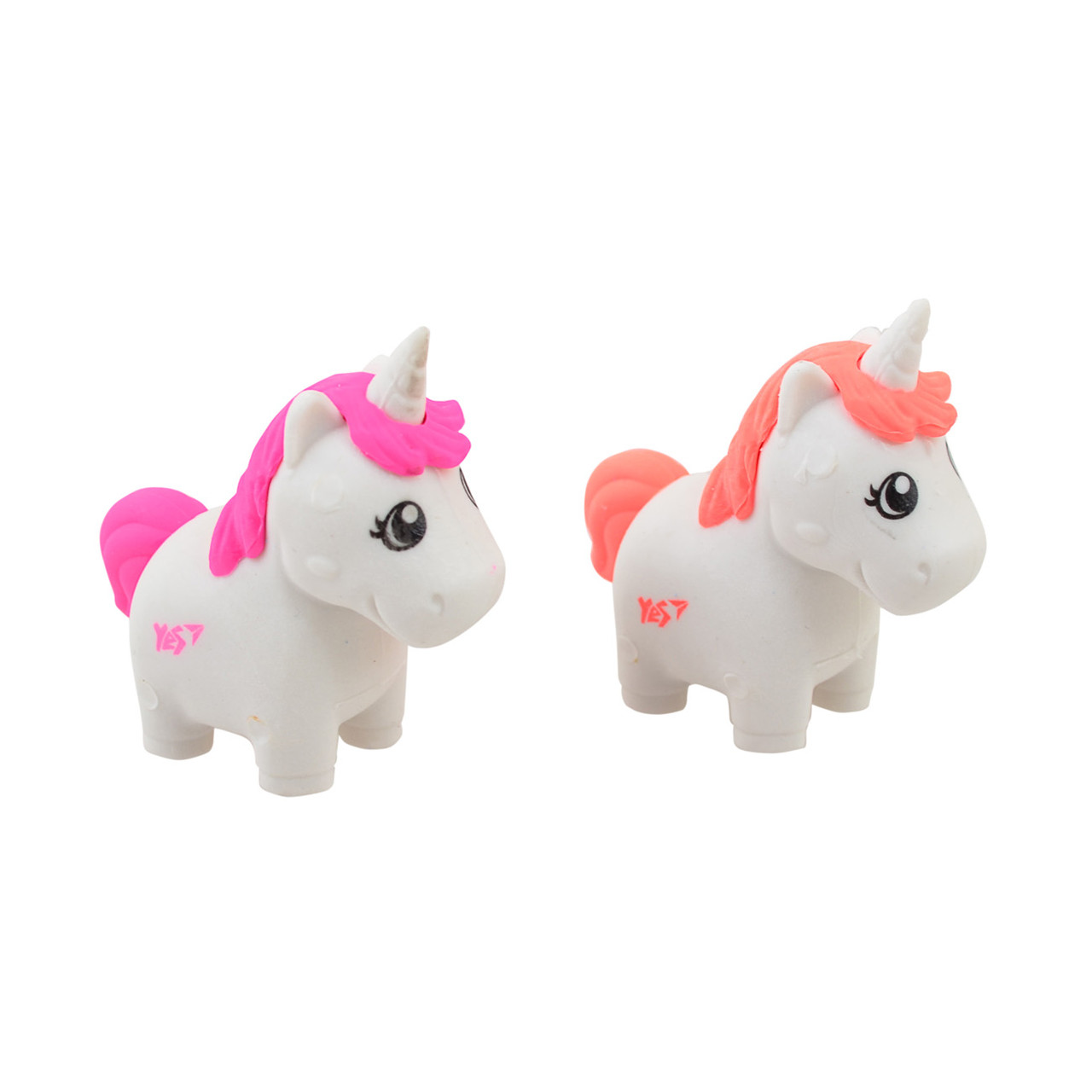Гумка фігурна YES Unicorn з ароматом ванілі, 24 шт. у тубі, для графітних та кольорових олівців, артикул 560491