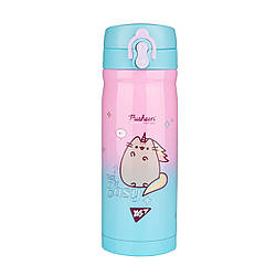 Термос Yes Pusheen 350 мл з подвійною стінкою, нержавіюча сталь, герметична кришка, милий дизайн