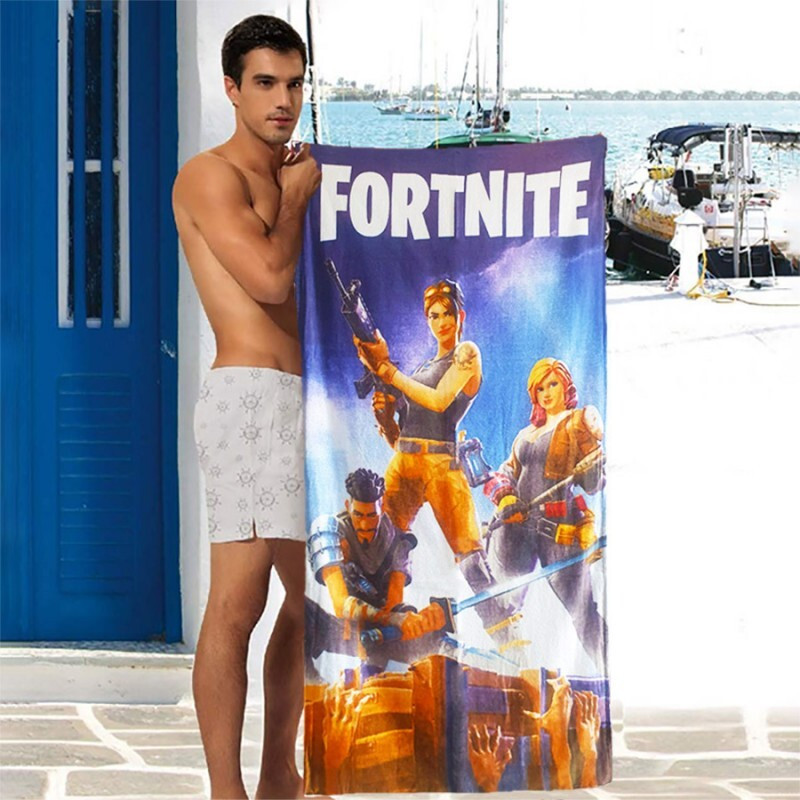 Пляжний рушник від бренду Shamrock із мультяшним принтом, фото 1