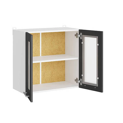 Кухонний модуль вітрина Еверест Еко 600 дуб крафт білий/графіт 60х30х58 см (DTM-071004), фото 2