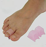 Силіконовий коректор випрямляч великого, другого, третього та безіменного пальців стопи комплект 2 шт., фото 2