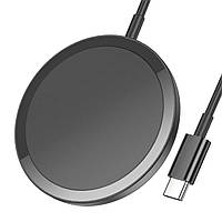 Бездротовий зарядний пристрій HOCO CW52 Enjoy magnetic wireless fast charging Black