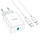 Мережевий зарядний пристрій HOCO C104A Stage single port PD20W charger set (C to iP)(EU) White, фото 6