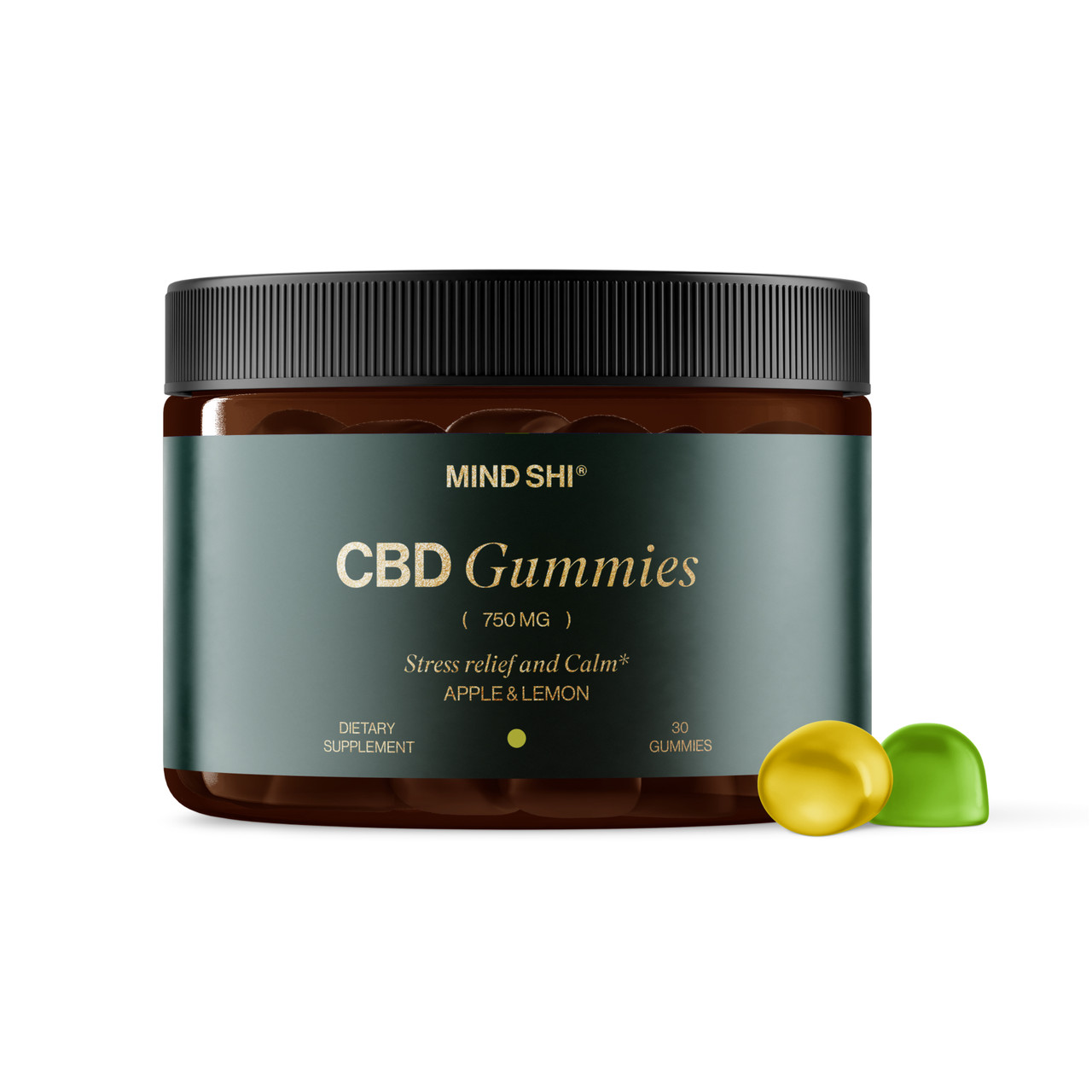 CBD Gummies Full Spectrum 750 mg Apple & Lemon - 30 gummies, фото 1