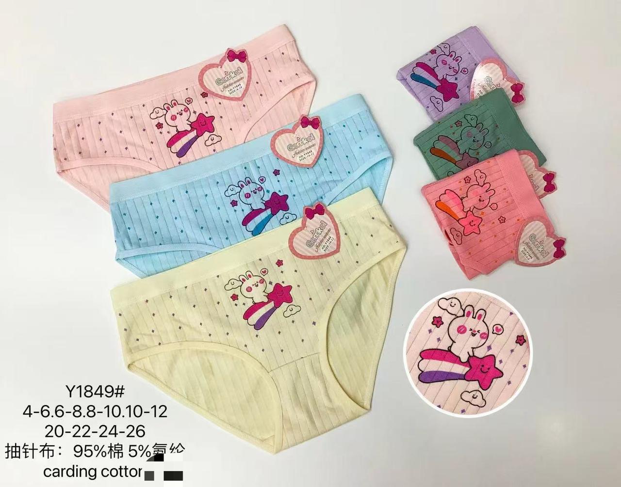 Труси дитячі бавовняні розмір 4-6, 6-8, 8-10, 10-12 років (від 12 шт.)