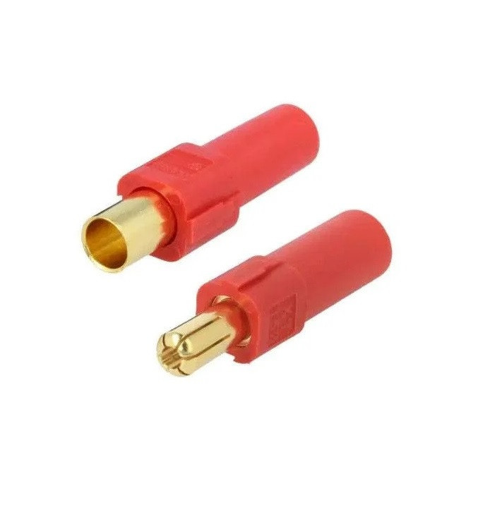 Конектори XT150 комплект Male+Female, Amass, червоні, для БПЛА-моделювання та АКБ-систем