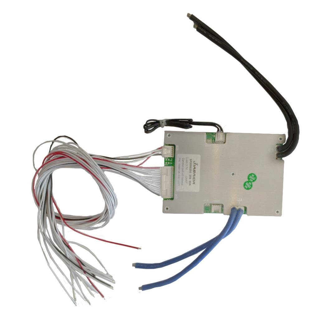 Контролер BMS 60A для акумуляторів LiFePO4/Li-ion/LpCO JBD 16-20S, плата захисту АКБ, без Вluetooth