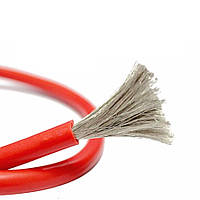 Дріт, кабель в силіконовій ізоляції 24AWG, 1м, червоний