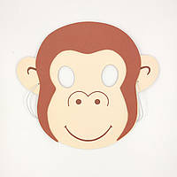 Дитяча маска Мавпа one size різнобарвний