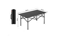 Стол туристический с чехлом прямоугольный складной (950×570×500 мм) HP227