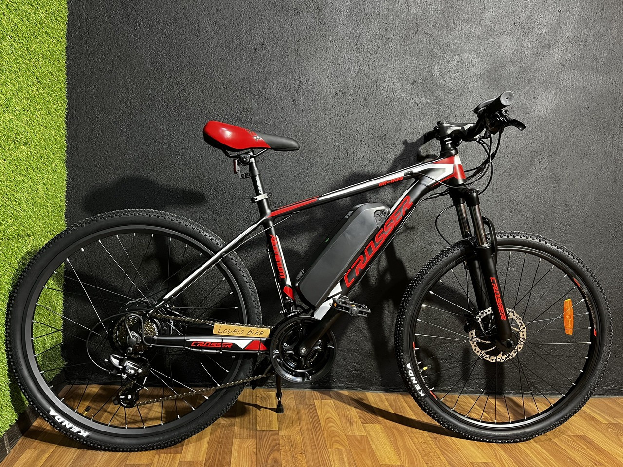 Електровелосипед двоколісний для дорослих E-MT-036 Hydraulic 26" li-ion 19A 36V/500W Чорно-червоний, фото 1