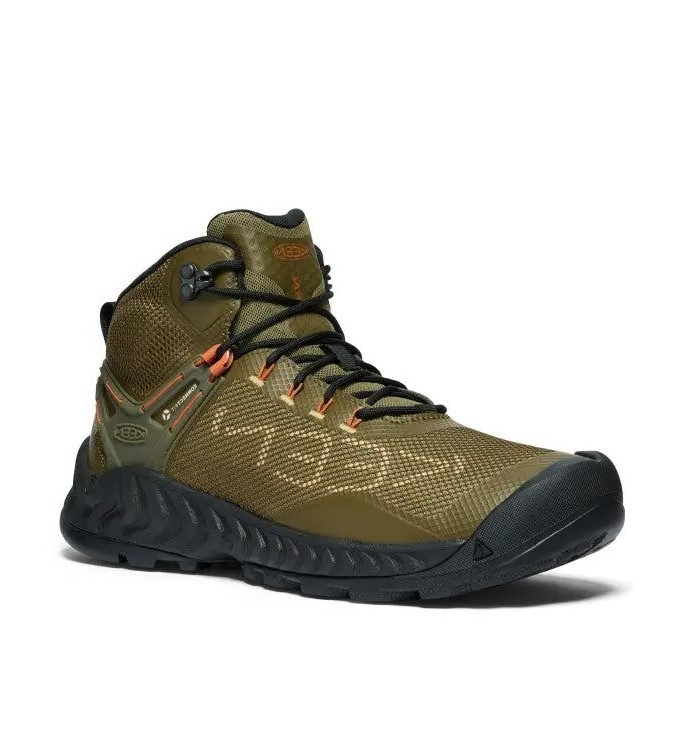 Черевики військові чоловічі KEEN Nxis Evo Waterproof хакі, фото 1