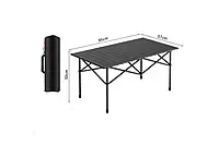 Стол туристический с чехлом прямоугольный складной (950×570×500 мм) iC227