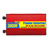 Перетворювач напруги (інвертор) POWER INVERTER 2000W YU227