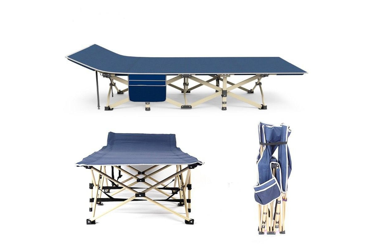 Розкладне ліжко з ніжками та чохлом + м'який матрац 190×71×35 см YU227