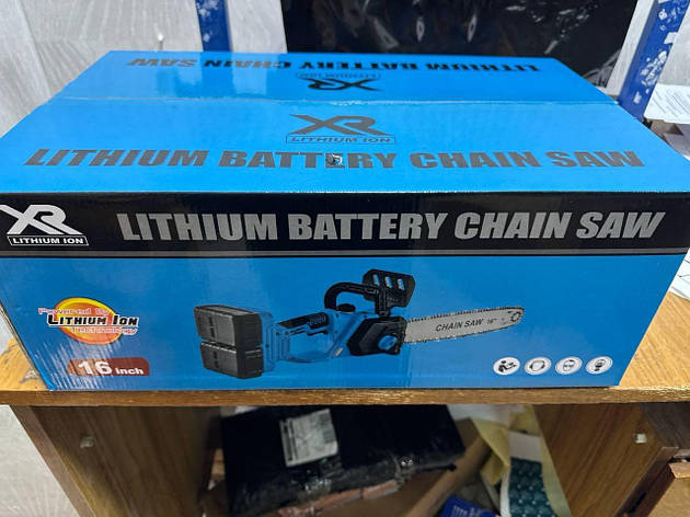 Акумуляторна ланцюгова пила Lithium Chain Saw-16" мобільна пила для саду та будівництва YU227, фото 1