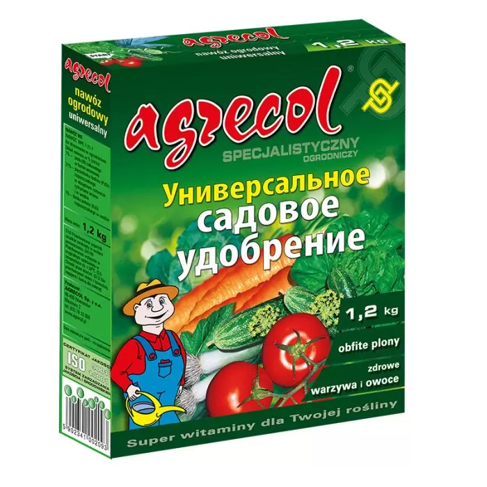 Мінеральне добриво універсальне садове 15-15-17 Agrecol (1,2 кг)