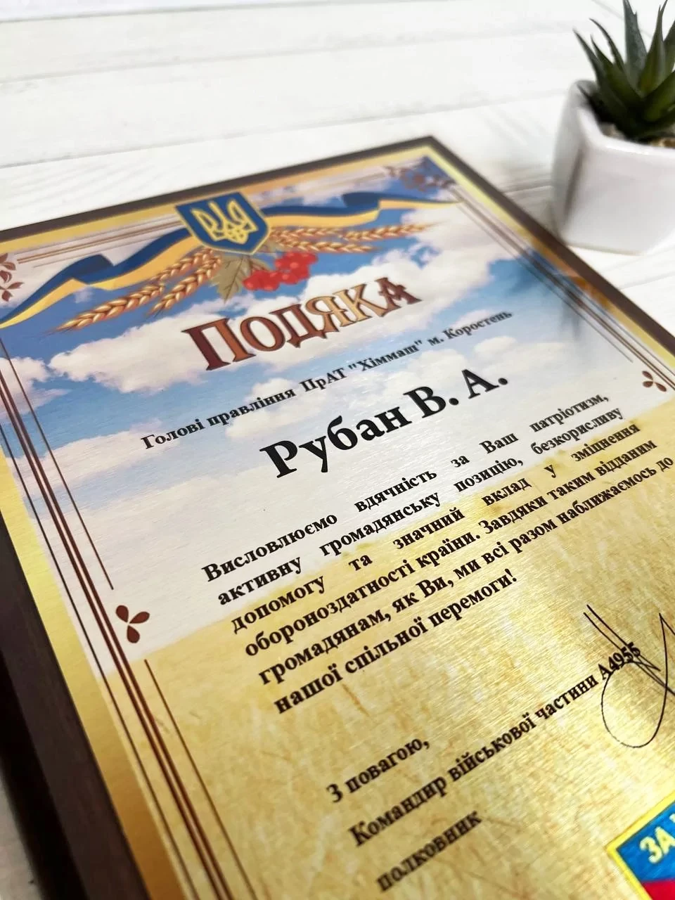 Диплом грамота, подяка
