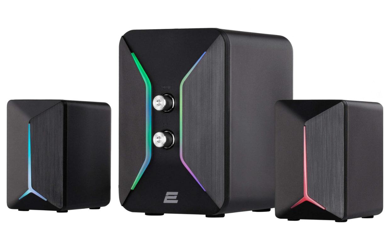 Акустична система для комп'ютера 2E PCS301 RGB, 2.1, USB, Black