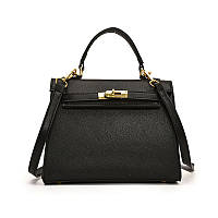 Жіноча сумка 6003 крос-боді на ремінці чорна