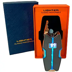Електрична  USB-запальничка з подвійною дуговою плазмою та LED-підсвічуванням