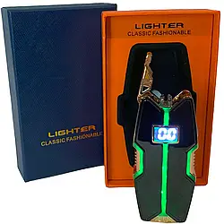 Електрична  USB-запальничка з подвійною дуговою плазмою та LED-підсвічуванням