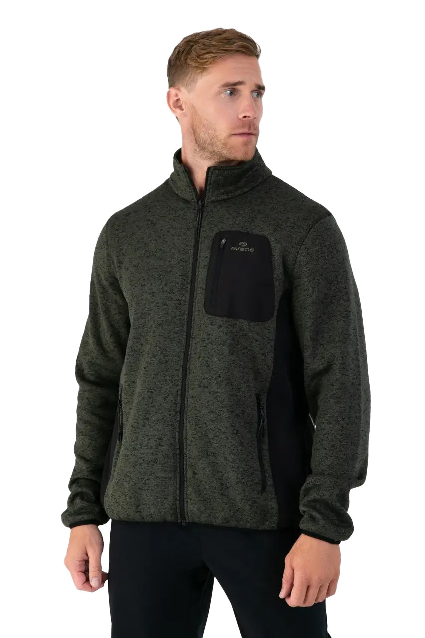 Кофта чоловіча флісова Avecs 50350/25 Хакі, фото 1