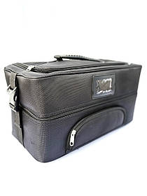 Сумка кейс для майстра, універсальна валіза-органайзер для бьюті майстра, барбера, текстиль ADH-06 Чорний