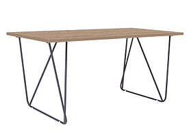 Стіл обідній Rocky anthracite дсп h25 в'яз благородний 1380*770 мм (Новий Стиль ТМ)