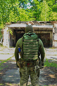 Армійський тактичний рюкзак для військових, штурмовий універсальний рюкзак 40л Стохід Олива